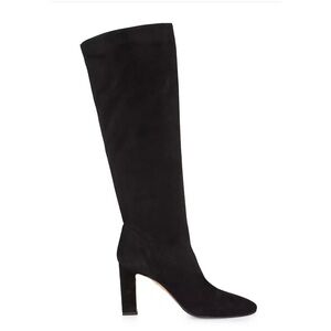 Aquazzura Manzoni Black Suede Leather Boots size 38